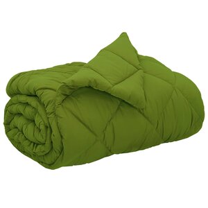 vidaXL Duvet complet toute l'année Vert 220 x 240 cm Microfibre