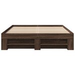 vidaXL Cadre de lit sans matelas chêne marron 120x190 cm