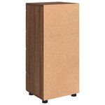 vidaXL Cabinet de salle de bain TULUM Chêne marron 37 x 31.5 x 82 cm