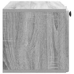 vidaXL Meuble TV mural 78 5 x 31 x 30 cm Sonoma gris Bois d'ingénierie