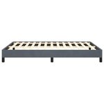 vidaXL Cadre de lit gris foncé 152x203 cm velours