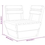 vidaXL Canapé d'angle sectionnel palette Bois d'épicéa imprégné
