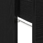 vidaXL Table console Chêne noir 90 x 36 x 75 cm Bois d'ingénierie