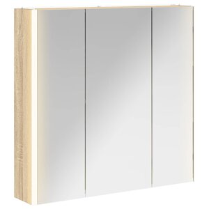 vidaXL Armoire Miroir de Salle de Bain avec étagère Chêne Sonoma