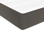 vidaXL Sommier à lattes de lit avec matelas Gris foncé 100x200 cm