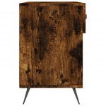 vidaXL Banc à chaussures chêne fumé 102x35x55 cm bois d'ingénierie