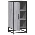 vidaXL Buffet sonoma gris 35 5x35x76 cm bois d'ingénierie et métal