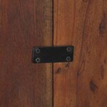 vidaXL Tête de lit multicolore 200 cm bois massif récupération