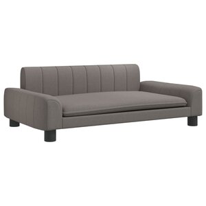 vidaXL Canapé pour enfants taupe 90x53x30 cm tissu