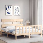 vidaXL Cadre de lit sans matelas 160x200 cm bois massif de pin
