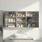 vidaXL Ensemble de Meubles de Salle de Bain 3 Pièces 140 x 14 5 x 70 cm