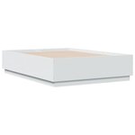 vidaXL Cadre de lit sans matelas blanc 135x190 cm