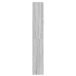 Bibliothèque/Classeur vidaXL Noir Chêne 100x30x198 cm en bois d'ingénierie