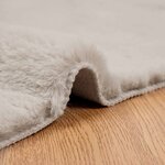 vidaXL Tapis en Fourrure Synthétique de Lapin Olite Beige 120 x 170 cm
