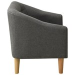 vidaXL Canapé pour enfants Gris Tissu