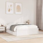 vidaXL Cadre de lit sans matelas blanc 160x200 cm bois de pin massif