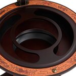 vidaXL Support à vin bar forme globe Marron Bois d'eucalyptus massif