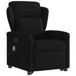 vidaXL Fauteuil de massage inclinable Noir Tissu