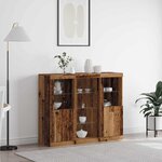 vidaXL Buffet Bois ancien 123 x 37 x 100 cm Bois d'ingénierie