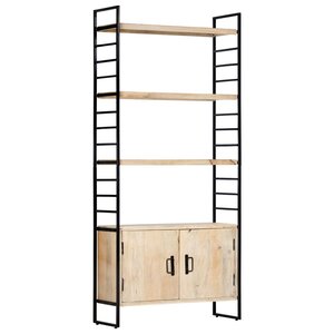 vidaXL Bibliothèque à 4 niveaux 80x30x180 cm Bois de manguier massif