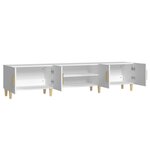 vidaXL Meuble TV blanc 180x31 5x40 cm bois d'ingénierie
