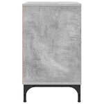 vidaXL Tables de chevet avec tiroir 2 Pièces Gris béton 49 x 36 x 61 cm