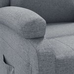 vidaXL Fauteuil inclinable Gris clair Tissu