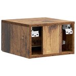 vidaXL Cabinet de chevet mural 2 pièces Bois ancien 34 5 x 33 x 20 cm
