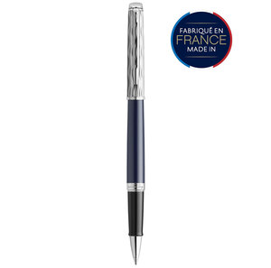 Waterman hémisphère l'essence du bleu stylo roller  bleu  recharge noire pointe fine  coffret cadeau