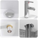 vidaXL Vanité de lavabo mural Sonoma gris 49 5 x 41 x 63 cm