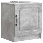 vidaXL Cabinet de chevet Gris béton 43 x 34 5 x 47 cm