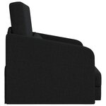 vidaXL Canapé-Lit Noir 65 x 80 x 83 cm Velours