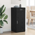 vidaXL Buffet Chêne noir 42 5 x 40 x 93 cm Bois d'ingénierie
