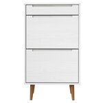 vidaXL Armoire à chaussures MOLDE Blanc 59 5x35x103 cm Bois de pin