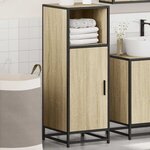 vidaXL Meuble de salle de bain Chêne Sonoma 35x37 5x100 cm Bois d'ingénierie