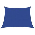 vidaXL Voile d'ombrage 160 g/m² trapèze bleu 4/5x3 m PEHD