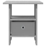 vidaXL Table de chevet 2 pc Gris Sonoma 41 x 40 x 45 cm