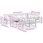 vidaXL Ensemble de canapés d'extérieur 9 pc Blanc et anthracite