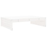 vidaXL Salon de jardin 6 Pièces Blanc Bois de pin massif