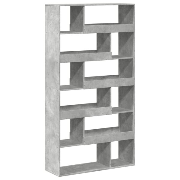 vidaXL Cloison de séparation gris béton bois d'ingénierie
