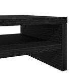 vidaXL Support d'écran en chêne noir 100 x 24 x 13 cm Bois d'ingénierie