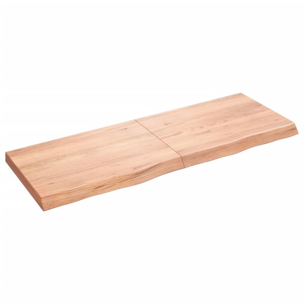 vidaXL Étagère murale marron clair bois chêne massif traité