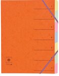Trieur 7 onglets CL 7/10ème Dos extensible à élastiques Rubriques imprimées Coloris Al... COUTAL