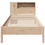 vidaXL Lit bibliothèque sans matelas 90x200 cm bois de pin massif