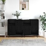 vidaXL Buffet 2 Pièces Chêne noir 60 x 35 x 70 cm