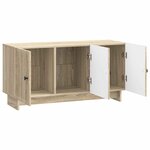 vidaXL Meuble TV Chêne Sonoma 99 x 34 5 x 50 cm Bois d'ingénierie