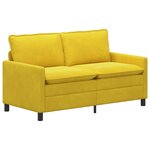 vidaXL Canapé Jaune 156 x 81 x 87 5 cm Velours