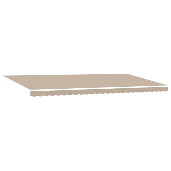 vidaXL Auvent Rétractable Beige 600 × 350 cm tissu