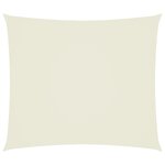 vidaXL Voile de parasol tissu oxford rectangulaire 2 5x3 m crème