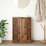 vidaXL Buffet vieux bois 57x34x76 cm bois d'ingénierie